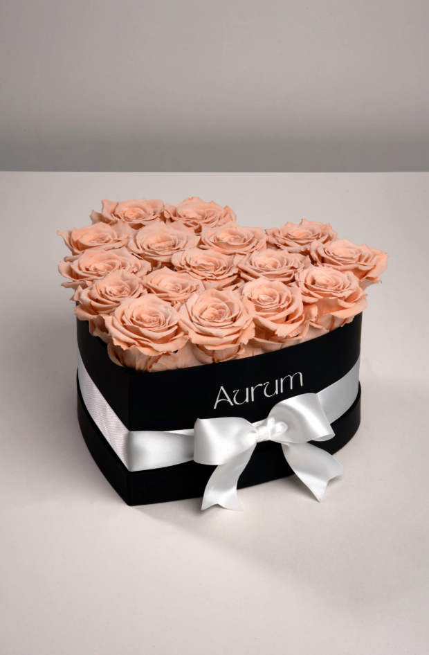 Deluxe Box Heart Aurum Flowers