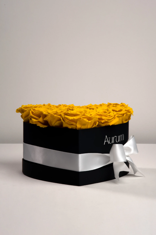 Deluxe Box Heart Aurum Flowers
