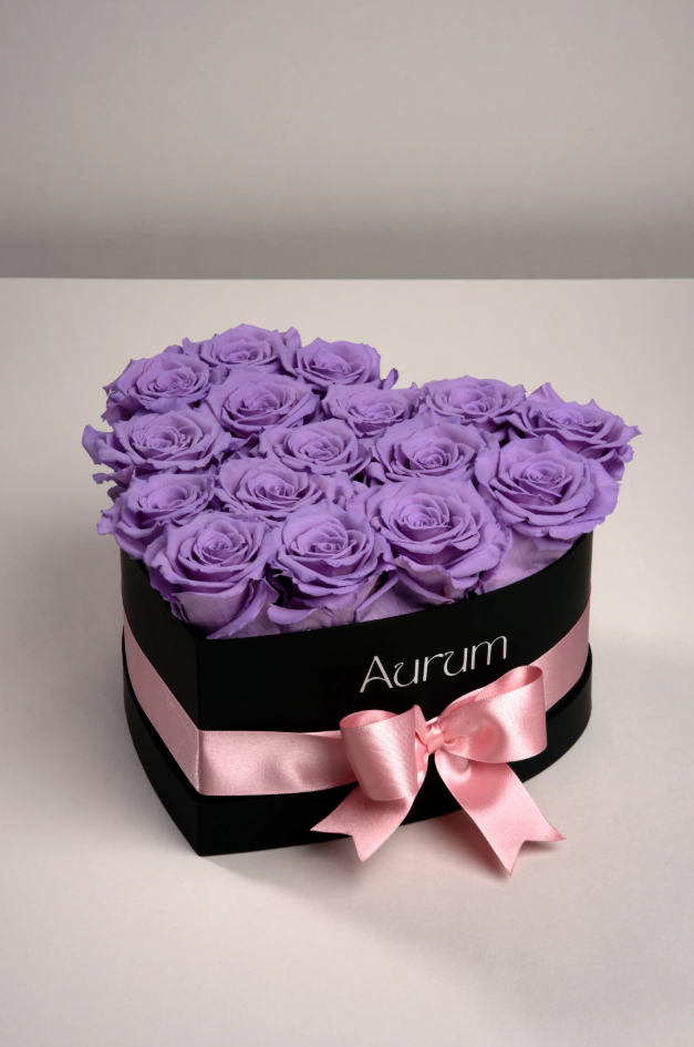 Deluxe Box Heart Aurum Flowers