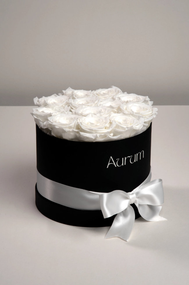 Luxury Box 12 Roses Aurum Flowers