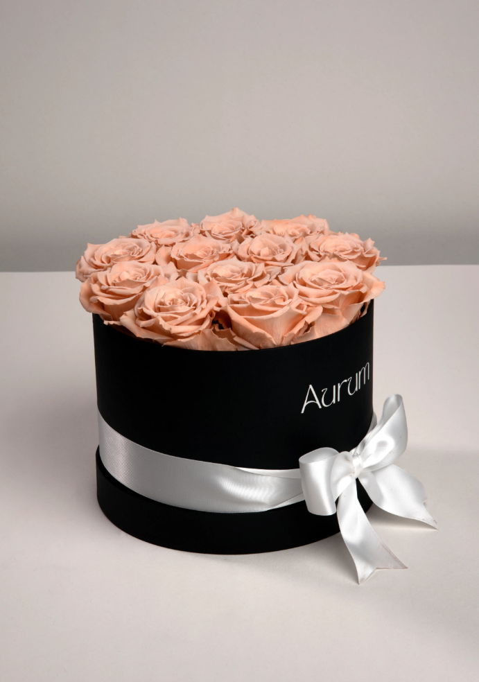 Luxury Box 12 Roses Aurum Flowers
