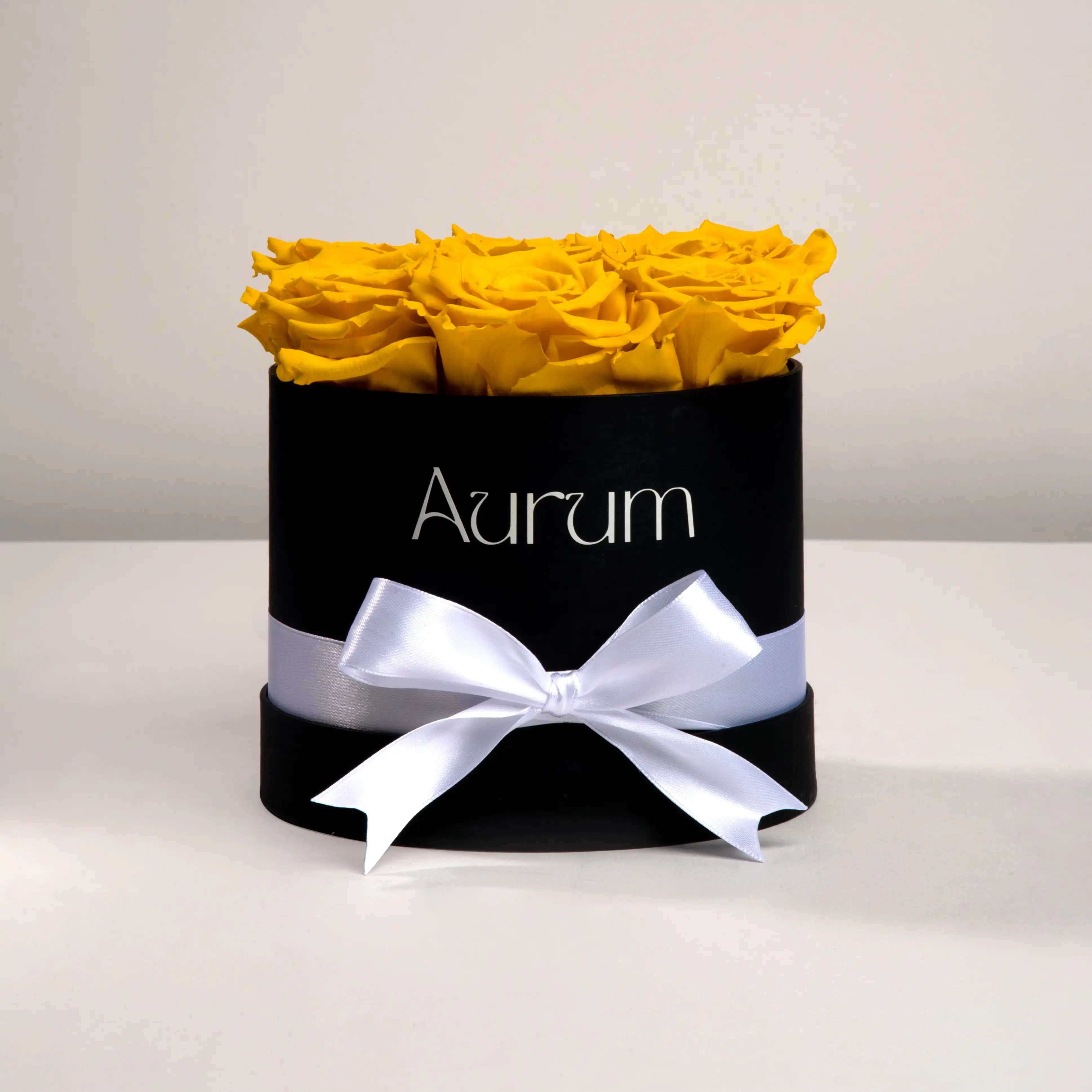 Deluxe Box 7 Roses Aurum Flowers