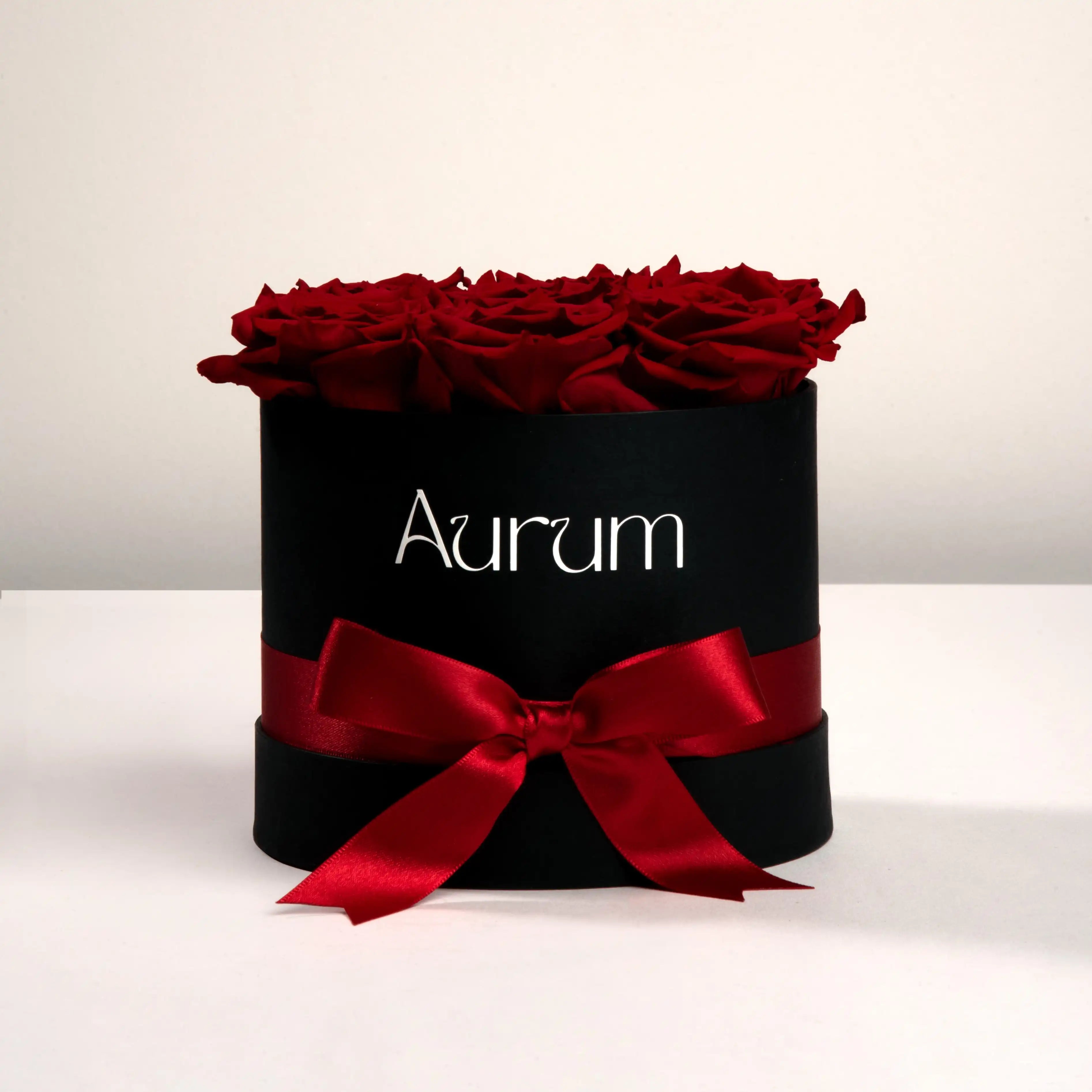 Deluxe Box 7 Roses Aurum Flowers
