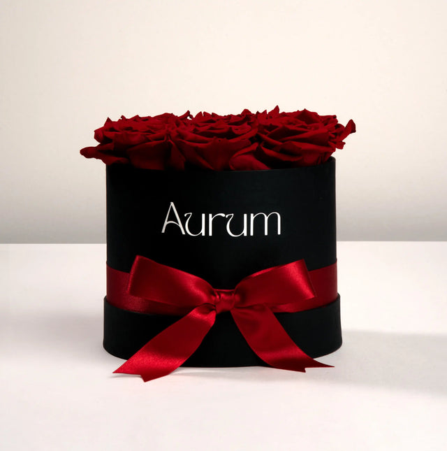 Deluxe Box 7 Roses Aurum Flowers